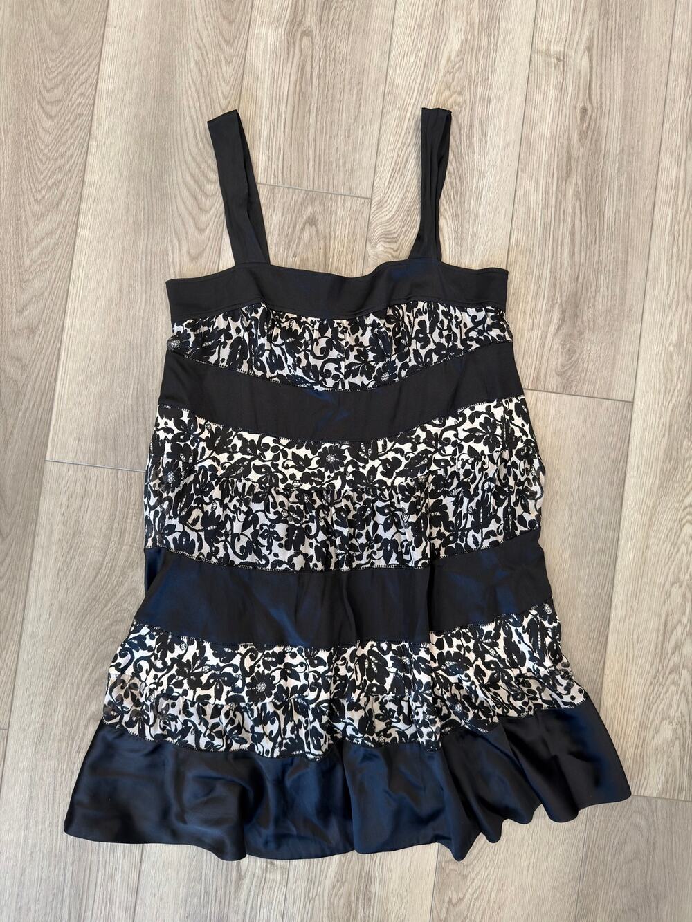 Diane von Furstenberg Abby Floral Mod Silk Sleeveless A-Line Pockets Dress 10